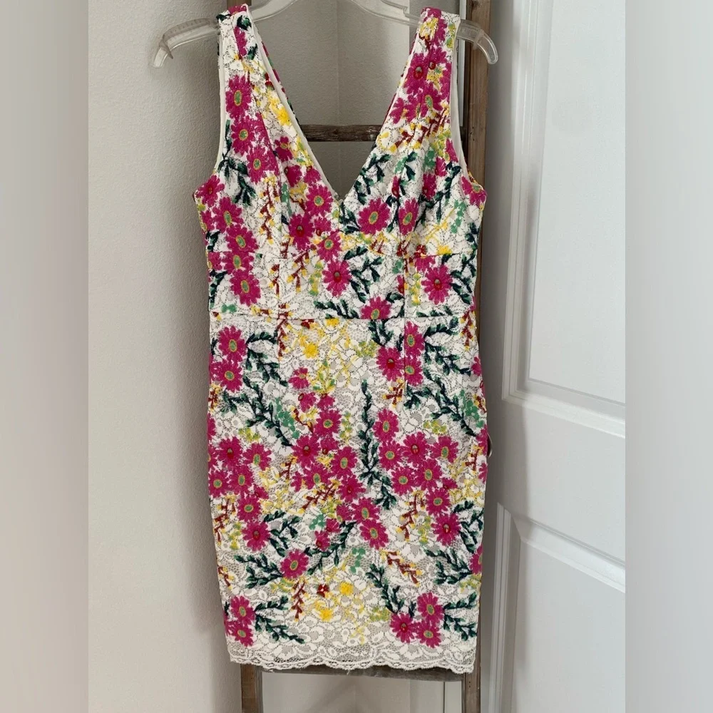 Anthropologie - Moulinette Soeurs - Taylor Floral-Print Lace Dress - Size 10 - Picture 6 of 11